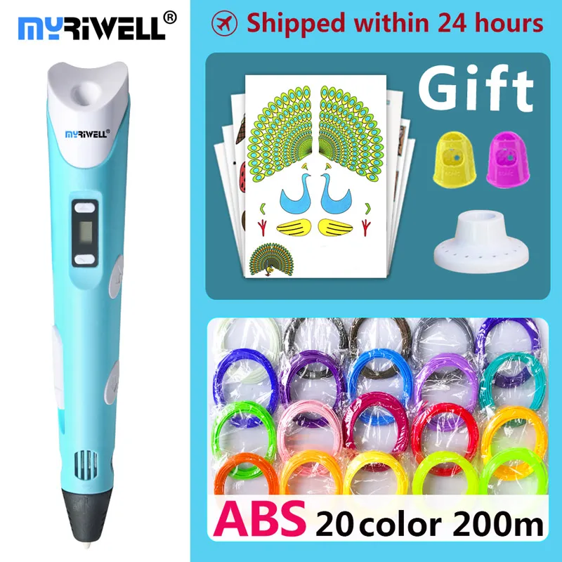 3d ручка myriwell ручки нить из АБС/пла пластика 1 75 мм модель 3D принтер искусственная