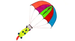 Новый однострунный воздушный змей Зонт с медведем летающая игрушка Китай кайт продаж детский пляжный бар