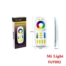 Mi Light 2,4 ГГц 4 зоны RGB+ пульт удаленного управления, CCT контроллер FUT092 с Lu mi nous для всех mi-Light CCT+ RGB и лампочка с затемнением/светодиодный контроллер