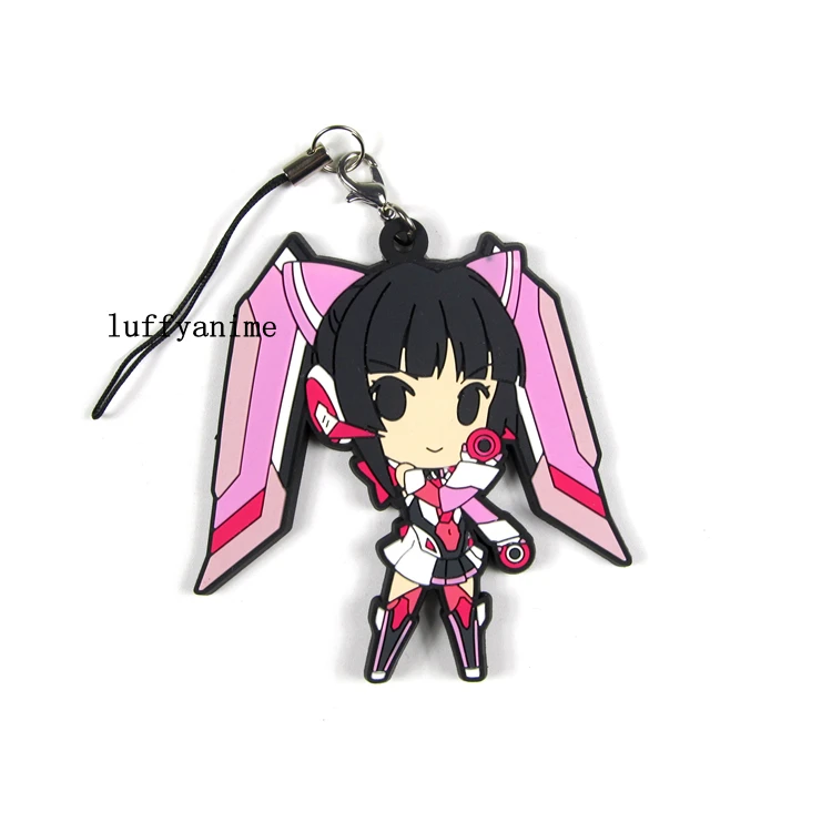 Senki Zessho Symphogear AXZ GX XV талисман резиновая подвеска Kadentsavuna Ivu Akatsuki Kirika аниме мобильный