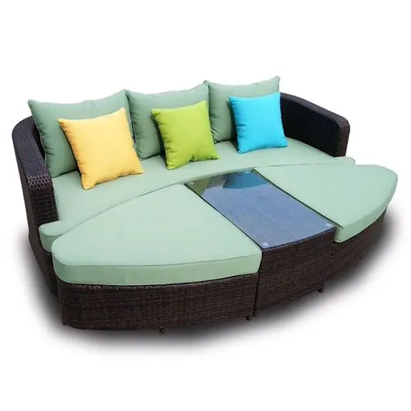 Us 750 0 Hot Poly Outdoor Furniture Rattan Garden Set Modern Sleeping Sofa In Sofas From On Aliexpress Alibaba