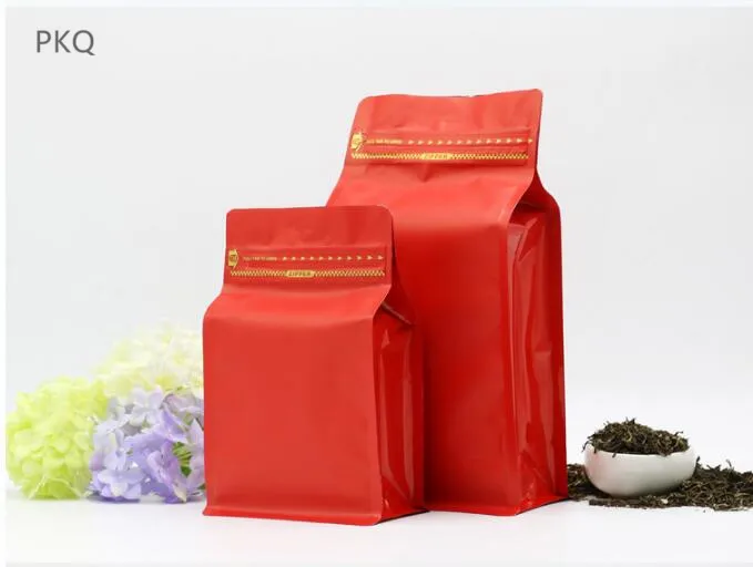 10 шт Цвет алюминиевая фольга кофе мешок небольшой клапан Ziplock молния замок