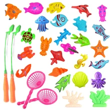 52 шт./партия, с надувным бассейном, магнитная рыболовная игрушка, набор для детей, детская модель, игры в рыболовные игры, уличные игрушки