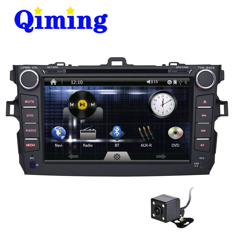 Qiming Start 8 дюймов 2 DIN в-dash DVD GPS плеер для Toyota Corolla 2008-2011 аудио стерео Радио с Bluetooth RDS