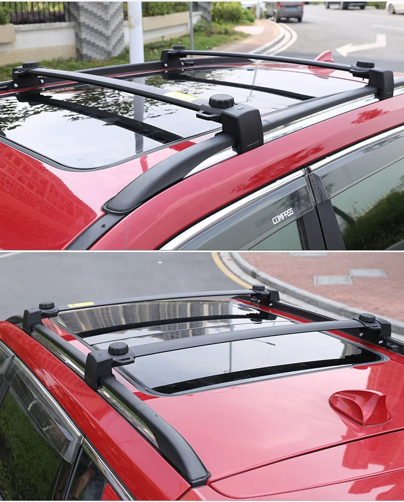 Багажник на крышу автомобиля весы для багажа крест бар для 17-18 джип компас по EMS с замком