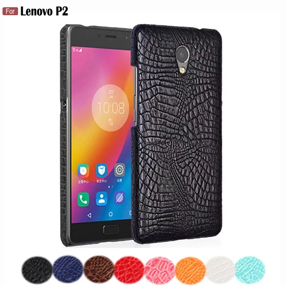HOTSWEI чехол для Lenovo Vibe P2 роскошный крокодиловый тонкий жесткий пластиковый