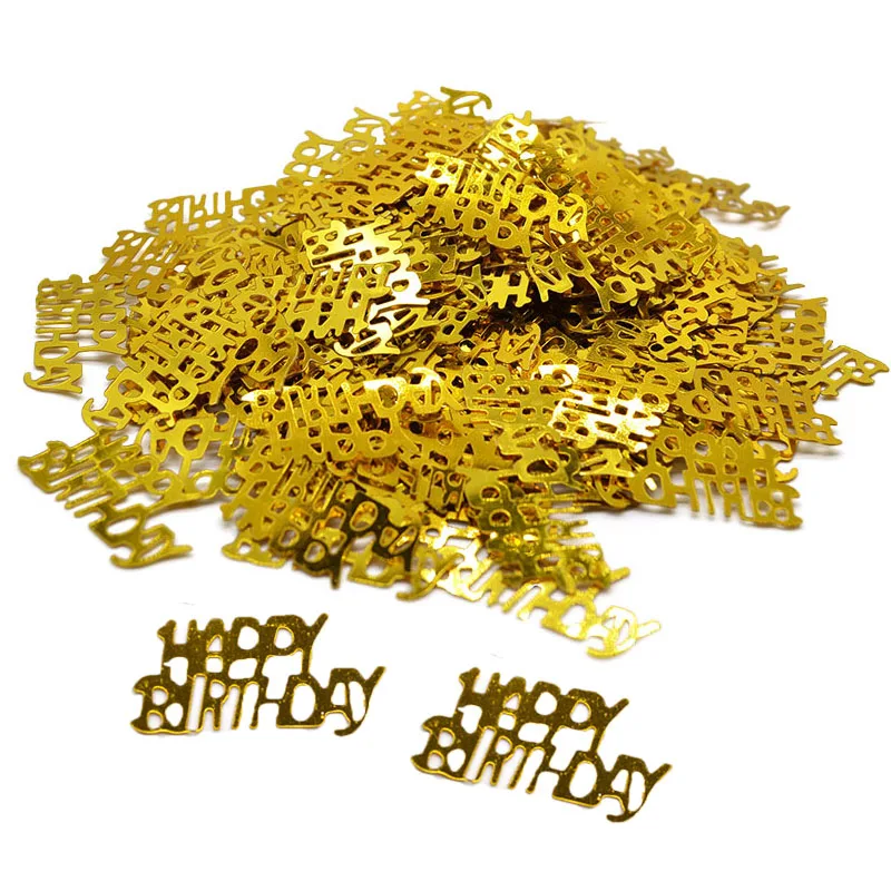 3cm Happy Birthday Confetti Decoration Acrylic Gold Letter Confetti 1 pack For Wedding Birthday Party Table Decorations party decorations,paper confetti