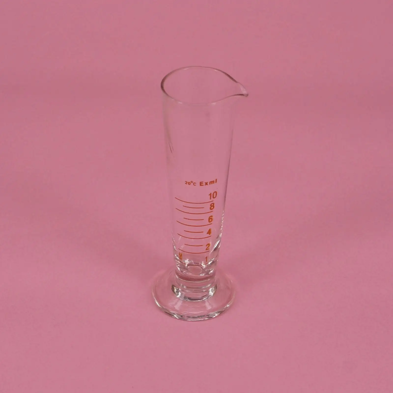 10ml Lab Glass Footed Apothecary Measuring Beaker Conical Graduated With Spout In Flask From