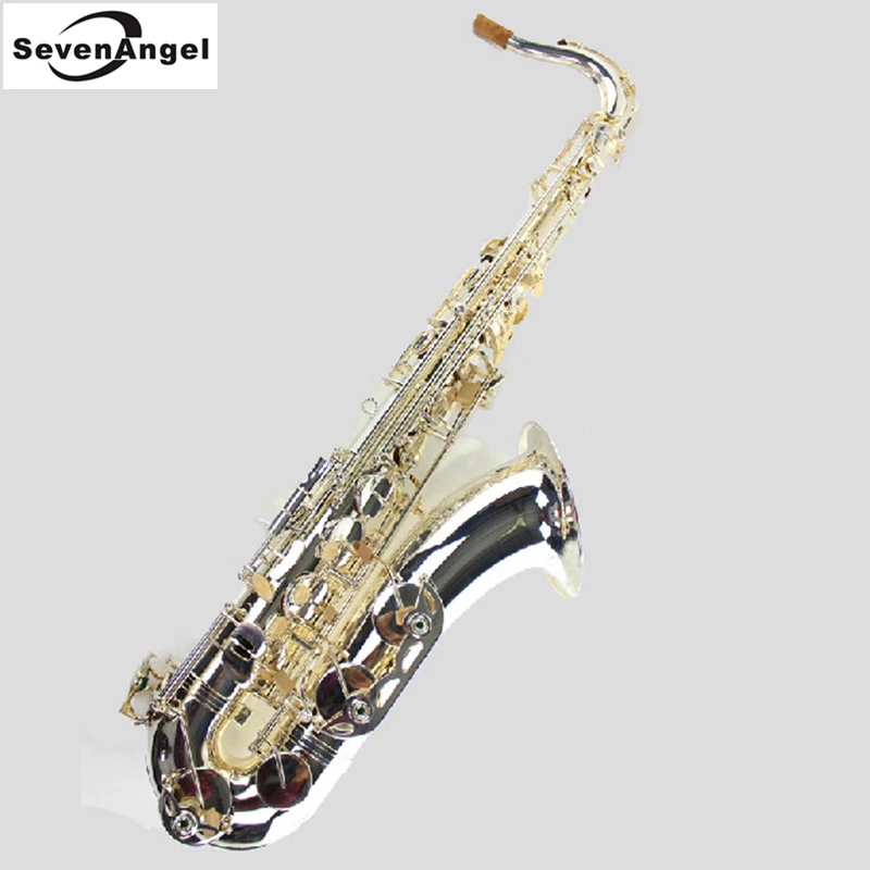 Tenor Saxophone Bb Sax Wind Instrument Pure Silve Surface Sax Western Instruments Tenor saxofone Musical Instruments saxophone