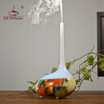 

GX.Diffuser Perfume Air Humidifier for Office Home Bedroom Essential Oil Diffuser Aroma Diffuser Purifier Electric 7 LED Lights
