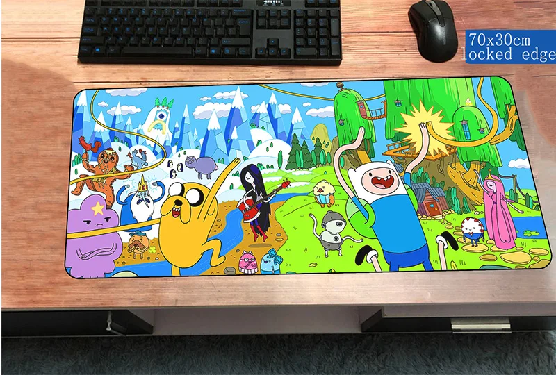

Adventure Time mouse pad best 700x300mm gaming mousepad gamer mouse mat Fashion pad keyboard computer padmouse laptop play mats