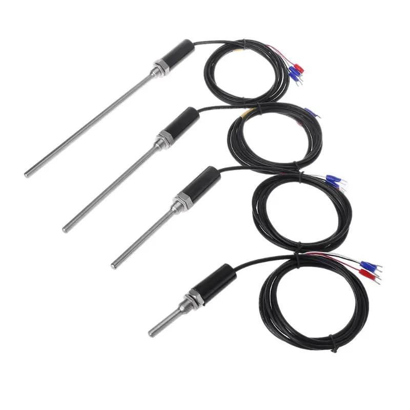 

PT100 Stainless Steel Waterproof Temperature Probe Resistance Temp RTD Sensor