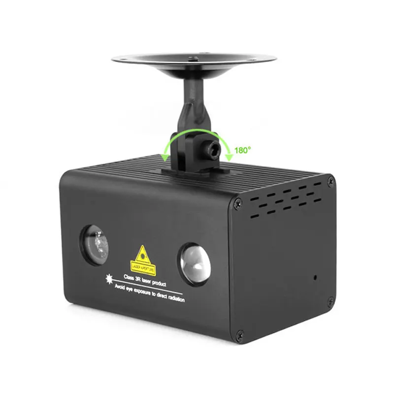 الصوت مصابيح حفلات جهاز عرض ليزر مزدوجة الألوان ضوء إحترافي الموسيقى مركز المعدات لوميير نادي بار Soundlights