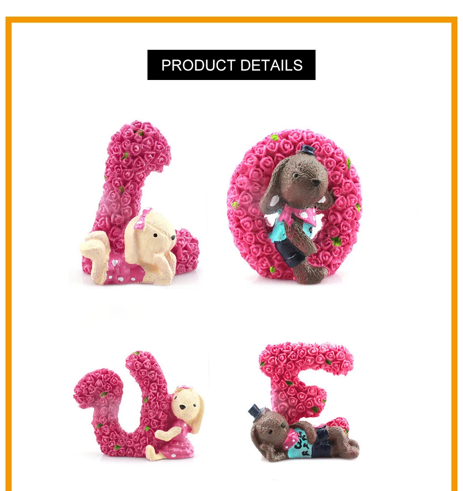Romantic Car Ornaments Roses Love Cute Rabbit Car Ornaments Decorative Car Accessories For Girls Creative Wedding Gift (7)