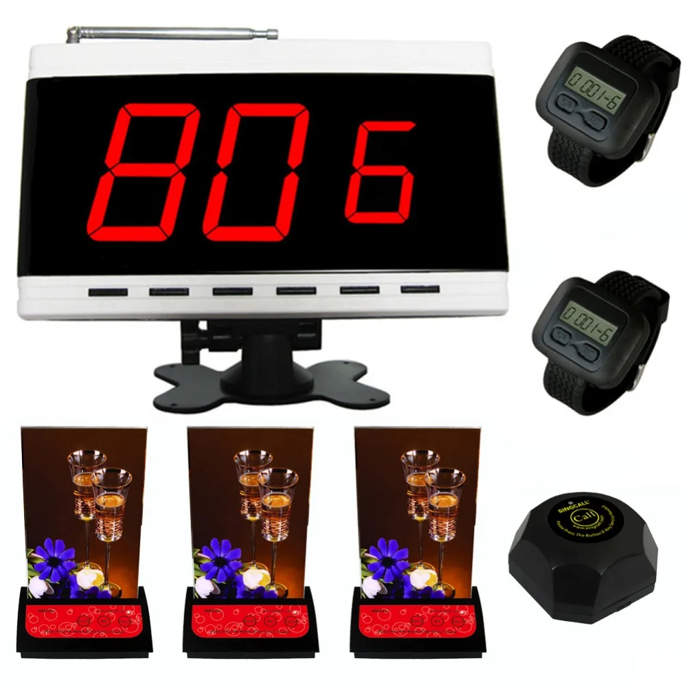 

Hospital Patient Waiting System,intercom call buttons,3 pcs menu buttons with service,1 display. 2 pcs of watch receiver.
