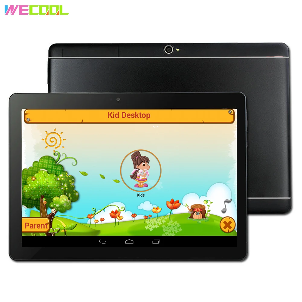 10 inch WeCool M102 Children Tablet PC 16GB with WIFI and 3G Phone Call Quad-Core Preinstalled Kids Educational Games Tablet PC