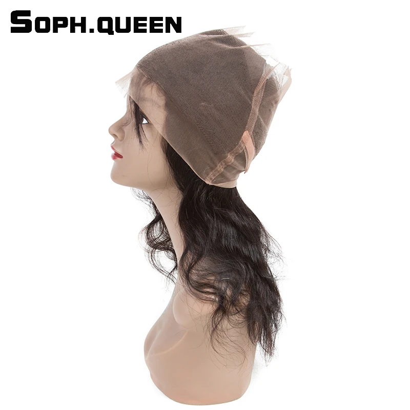 Soph queen волосы 360 Кружева Фронтальная с пучком бразильские Remy человеческие волосы объемные волнистые волосы пучок s с закрытием волос для наращивания