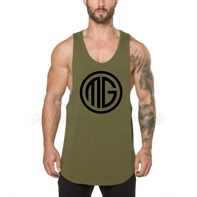 Бренд Muscleguys, мужская майка для фитнеса, одежда для бодибилдинга, рубашки для тренажерного зала, тонкие жилеты плотной посадки, хлопковые майки MG с буквенным принтом, майка