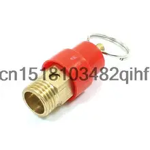 Красный Пластиковый Крытая 1/" PT Темы Безопасности Воздушного Клапана Сброса Давления