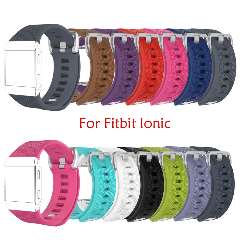 

Silicone Sport Watch Band For Fitbit ionic Smart Watch Adjustable Replacement Bracelet Strap For Fitbit ionic Band Accessory