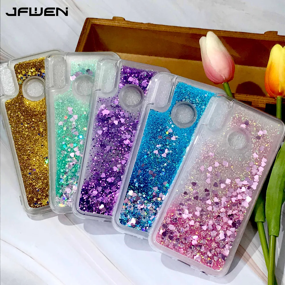 

JFWEN For Coque Huawei Nova 3i Case Silicone Liquid Glitter Love Star Soft TPU Phone Cases For Huawei Nova 3i Case Cover Back