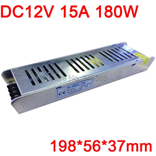 AC110V 220V постоянного тока до DC12V AC-DC постоянного Напряжение драйвер переключатель Питание изящный полосатый Размер 12V 3A 5A 8.5A 10A 12.5A 15A 20A 25A 30A - Цвет: 12V 15A 180W