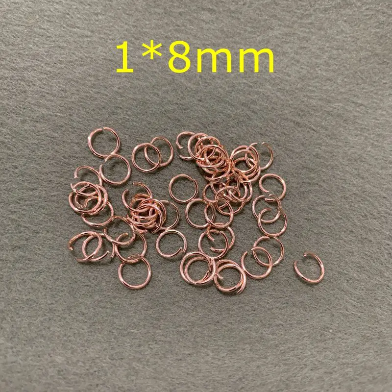 4 мм 5 мм 6/7/8 мм роза цвета: золотистый, серебристый из нержавеющей стали, открытые соединительные кольца для ключей разъемы ручной