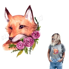 Fox Parches, утюжок для теплопередачи, сделай сам, изготовленный на заказ аксессуар, деликатные нашивки, термопереводные моющиеся виниловые Аппликации, горячая Распродажа наклеек