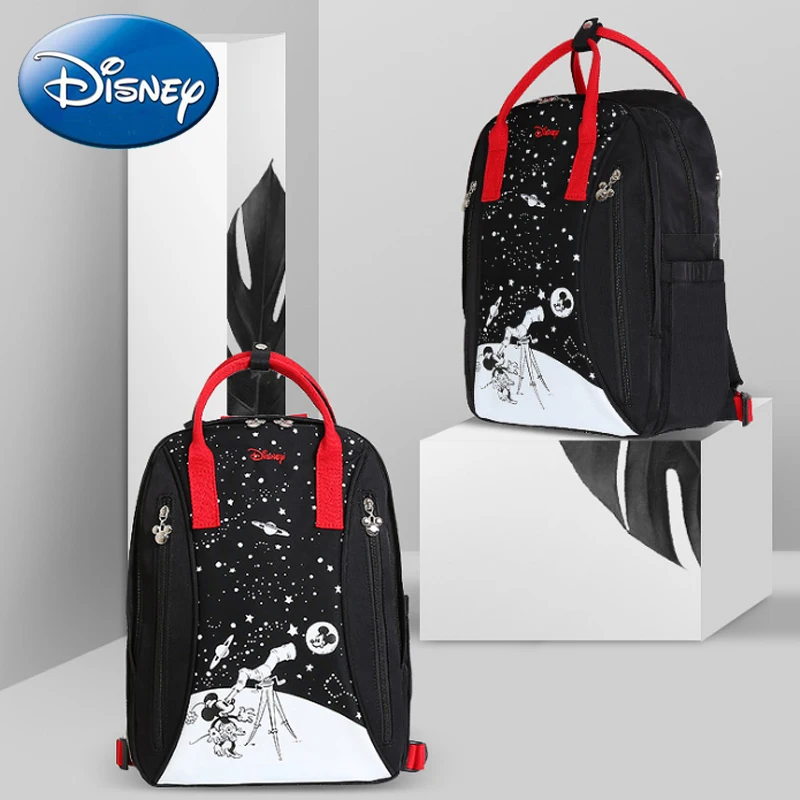 

Disney New Cute Waterproof Diaper Bags Mummy Bottle Feeding Travel Backpack Baby Bag Cartoon High capacity Mommy Storage Bag