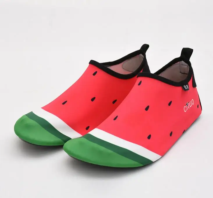 Быстросохнущая водонепроницаемая обувь с фруктовым принтом легкие нескользящие носки для плавания Aqua Mutifunctional Barefoot для пляжного бассейна для серфинга и йоги