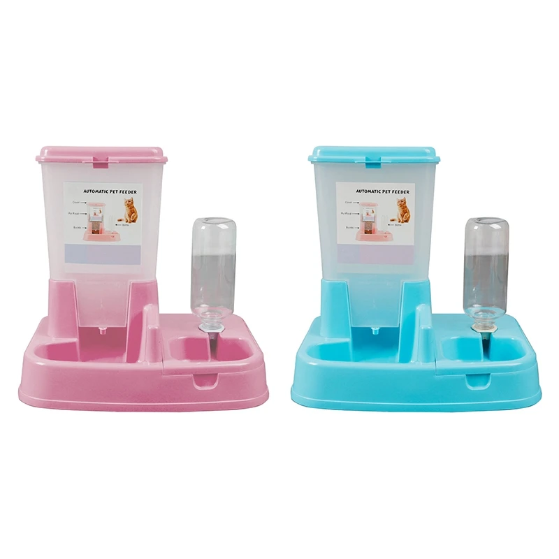 

CSS Automatic Pet Feeder Detachable Food Dispenser Water Bottle Cats Dogs Feeding Tool Pet Products Cats Dog Supplies