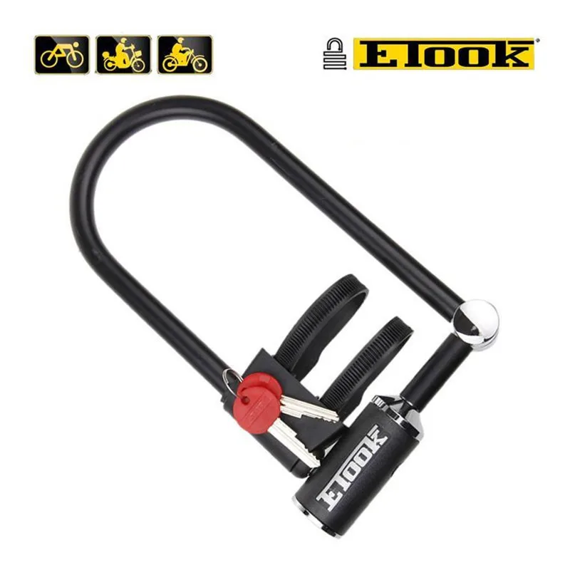 ETOOK Big Bicycle Bike U Lock Anti Theft Lock Electric Car Theft ET170 Shear Lock 5in Bicycle