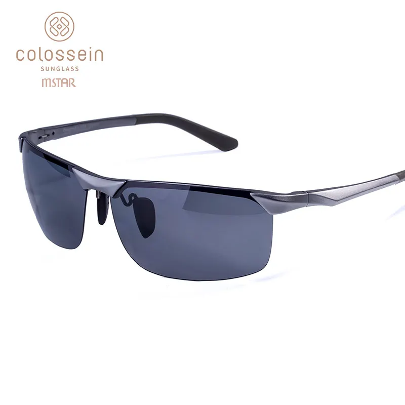 COLOSSEIN MSTAR Модные солнцезащитные очки Для мужчин поляризационные Черный Серый Солнцезащитные очки вождение Рыбалка Стиль очки UV400 lentes-де-сол