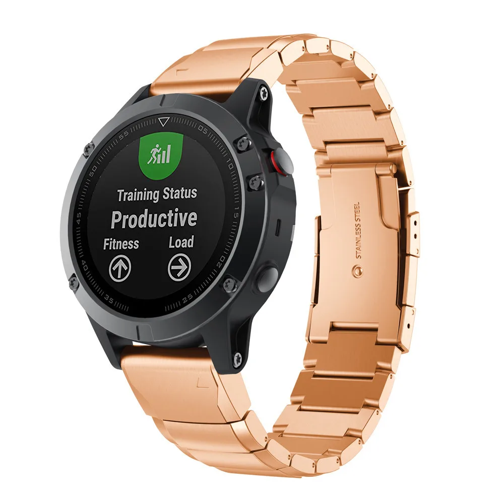 Заменить для мужчин t Band ремешок для Garmin Fenix 5X часы Мода 2019 г. Универсальные мужские часы Простой бизнес нержавеющая сталь браслет быстрый