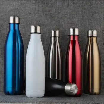 

Stainless Steel Water Bottle Solid Color Thermos Vacuum Flask Hiking Outdoors Insulated Cup Coffee Tea Beer Bottle