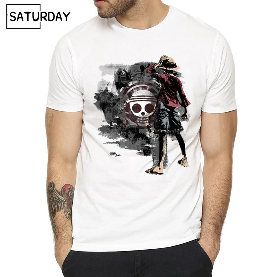 

Men's One Piece Design Print T-shirts 2019 Summer Casual Anime Tee Shirt Unisex Clothes,Boyfriend Gift,