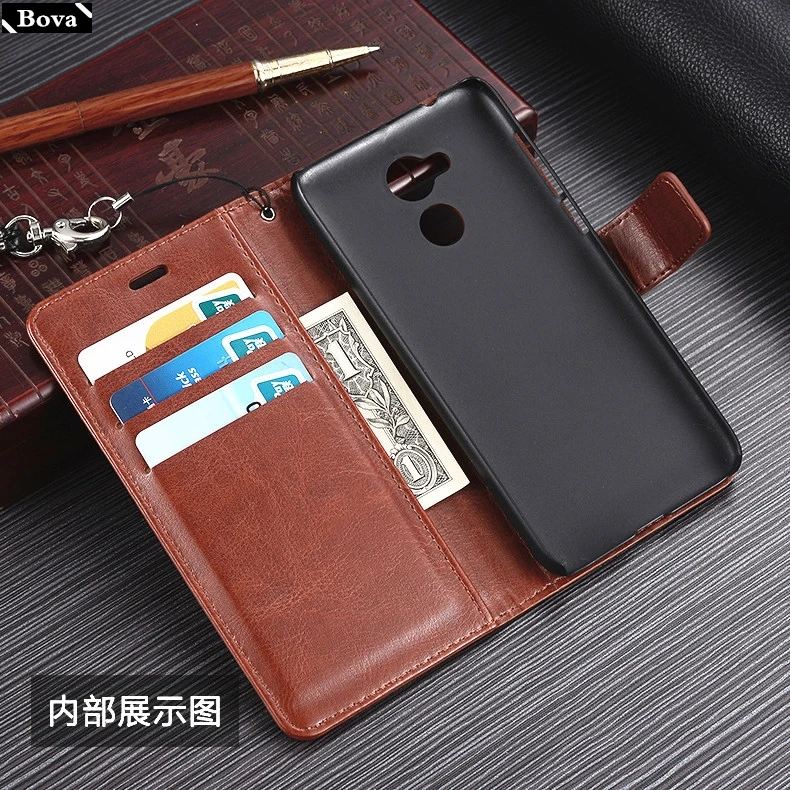 Кожаный флип чехол в стиле ретро для Huawei Honor 6A защитный с магнитной застежкой