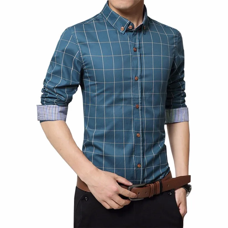 Мужские клетчатые хлопковые рубашки размера плюс 4XL 5XL, Мужские приталенные рубашки с длинным рукавом, деловые повседневные рубашки для мужчин YN259