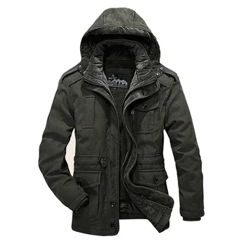 

Winter Parka Jackets And Coats Men Thick Warm Men -20 Degree Hooded Removable Windbreaker Parka Men Liner Detachable Men Jacket