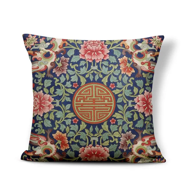 Chinese Cushions Traditional Pattern Pillow Cushion Kilim Wedding For