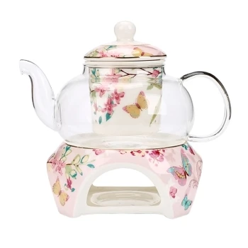 

Sakura love European style ceramic tea pot heating fruit tea pot afternoon tea tea set