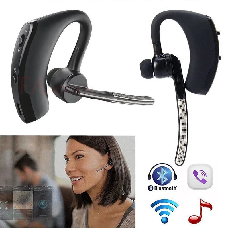 FANGTUOSI Wireless Bluetooth Headset Business stereo Phone Earphone For iPhone X 8 7 PLUS Sport Handsfree MIC Music Headset