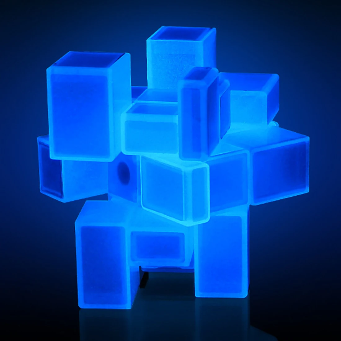 Новинка QiYi 3X3X3 зеркальные блоки светящийся магический скоростной куб головоломка Cubo Magico профессиональная обучающая и образовательная классическая игрушка куб