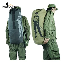 Multifunction Canvas Tactical Backpack Rucksacks Military Army Bag Men Women Outdoor Foldable Travel Hiking Camping Bag XA549YL