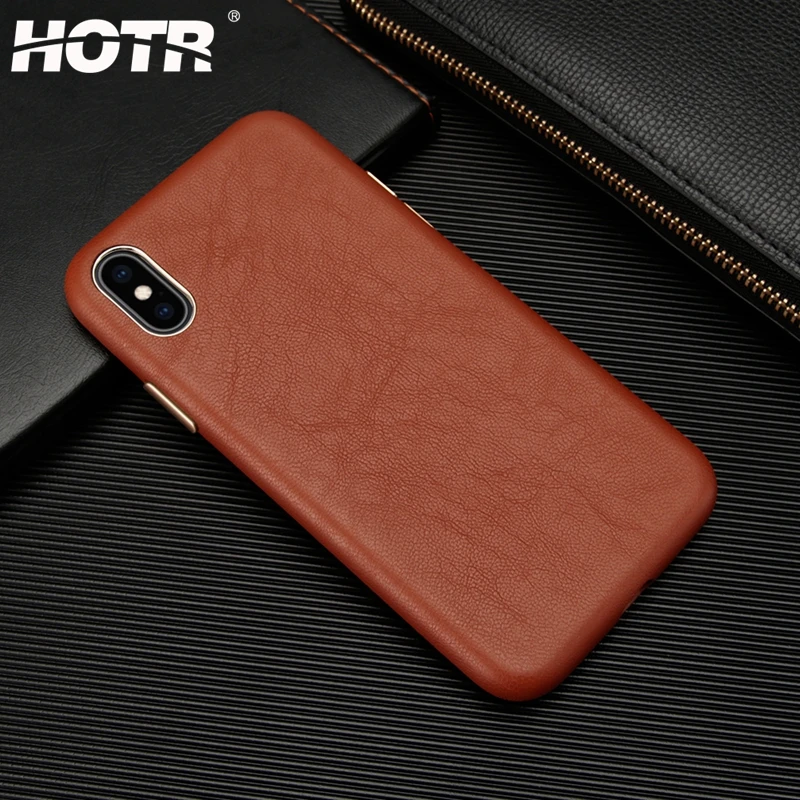 

Luxury Leather Case for iphone X XS XR XS Max for Apple 7 7 Plus PU Leather Back Cover Shockproof Slim Case