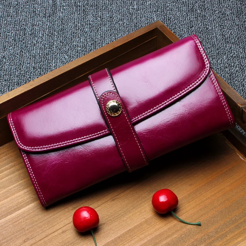 Кошелек из натуральной кожи Женский длинный на молнии|brand purse|purse brandlong clutch |