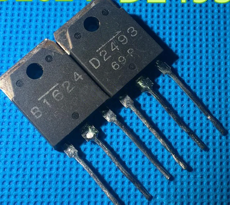 10 пар 2SB1624 B1624 + 2SD2493 D2493 TO-3P кремния PNP NPN ЭПИТАКСИАЛЬНЫЙ плоский транзистор |