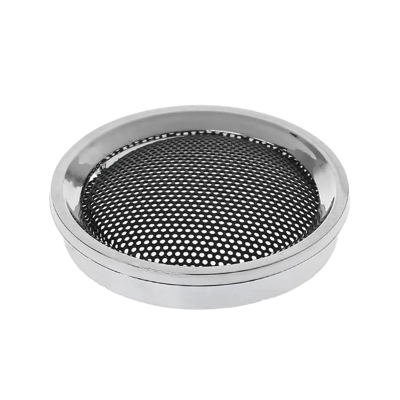 

2PCS Speaker Cover 2inch Protective Grills Cover Audio Speakers Decorative Steel Round Mesh Case