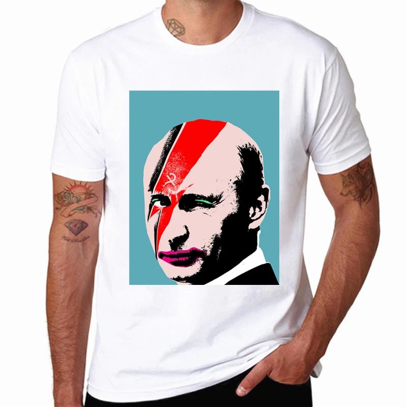 

summer t shirt men tshirt Vladimir Putin t-shirt Russia men wear camisetas hombre funny t shirt white casual tee shirt homme
