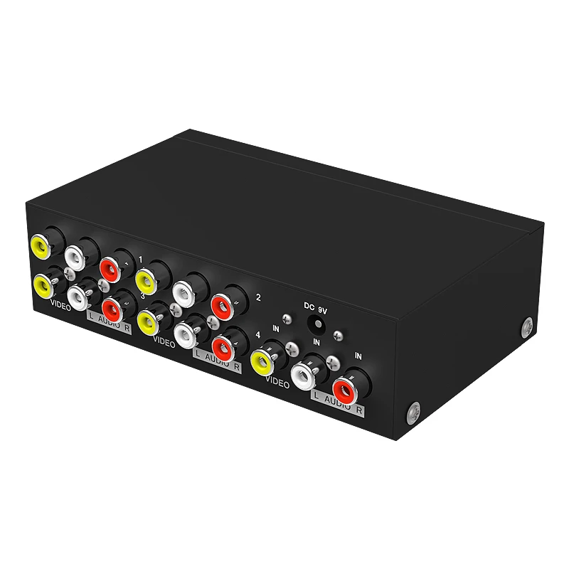MT Viki 1x4 RCA AV сплиттер 4 порта видео аудио дистрибьютор ТВ дисплей такое же